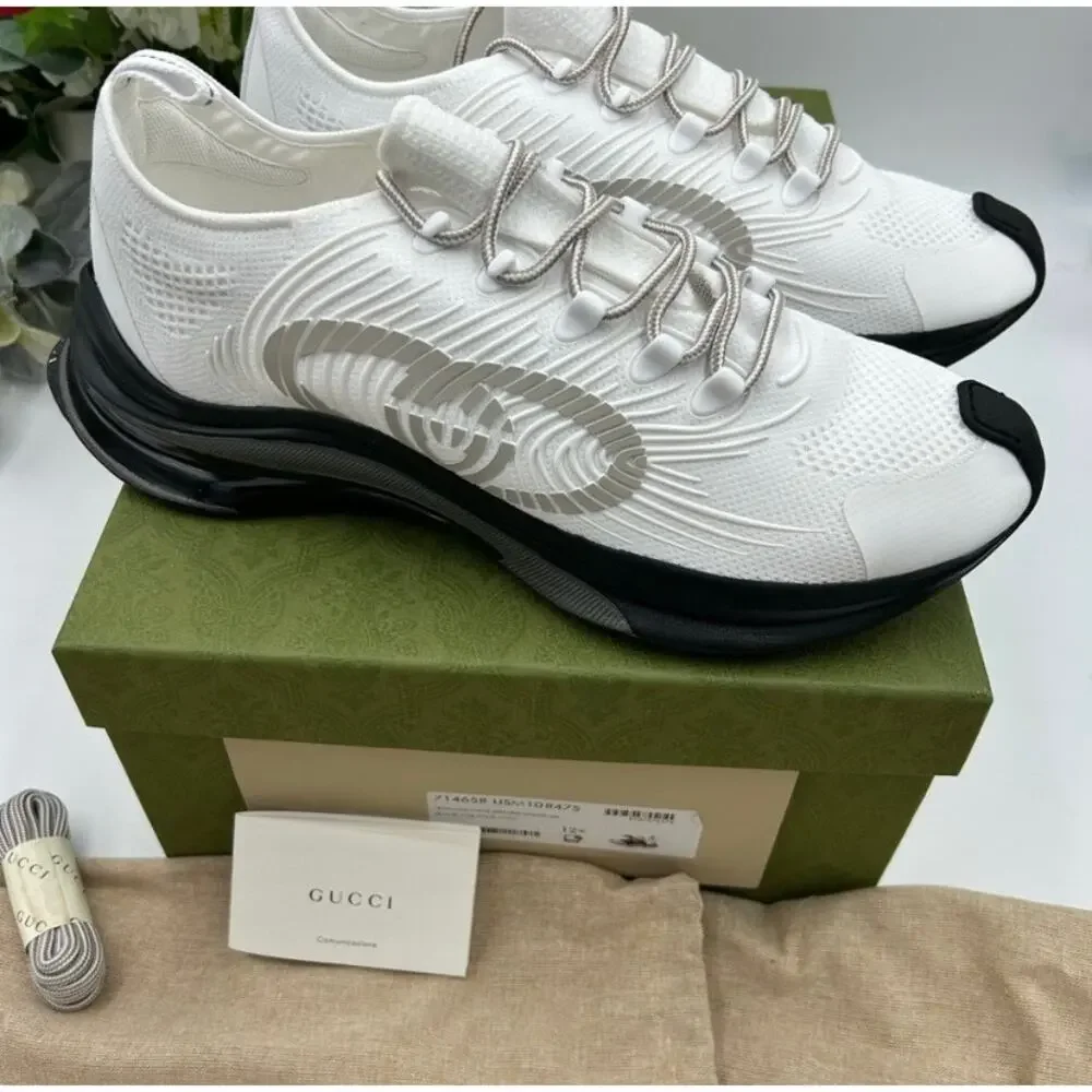 Men's Gucci interlocking G run trainer size 12.5 made in Italy